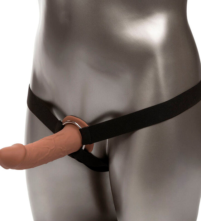 CALEXOTICS - PERFORMANCE MAXX LIFE-LIKE EXTENSION WITH HARNESS BROWN SKIN