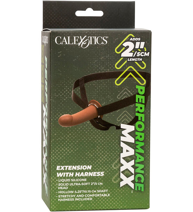 CALEXOTICS - PERFORMANCE MAXX EXTENSION WITH HARNESS BROWN SKIN