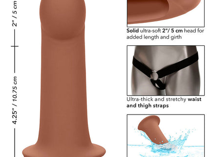 CALEXOTICS - PERFORMANCE MAXX EXTENSION WITH HARNESS BROWN SKIN