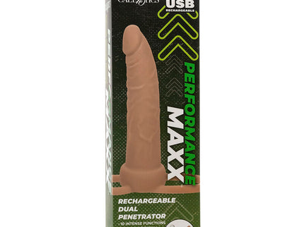 CALEXOTICS - PERFORMANCE MAXX RECHARGABLE DUAL PENETRATOR LIGHT SKIN