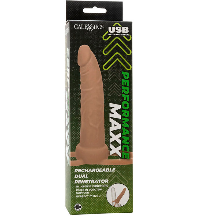 CALEXOTICS - PERFORMANCE MAXX RECHARGABLE DUAL PENETRATOR LIGHT SKIN