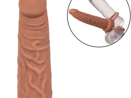 CALEXOTICS - PERFORMANCE MAXX RECHARGABLE DUAL PENETRATOR BROWN SKIN