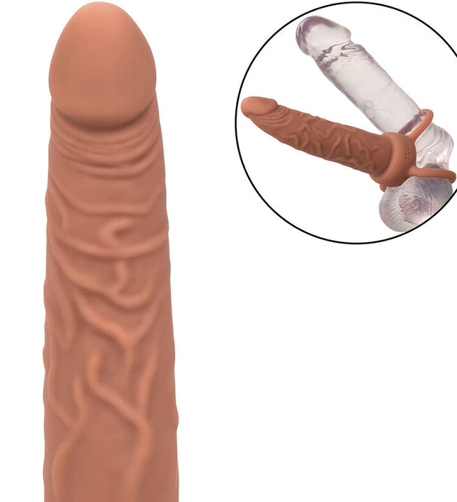 CALEXOTICS - PERFORMANCE MAXX RECHARGABLE DUAL PENETRATOR BROWN SKIN