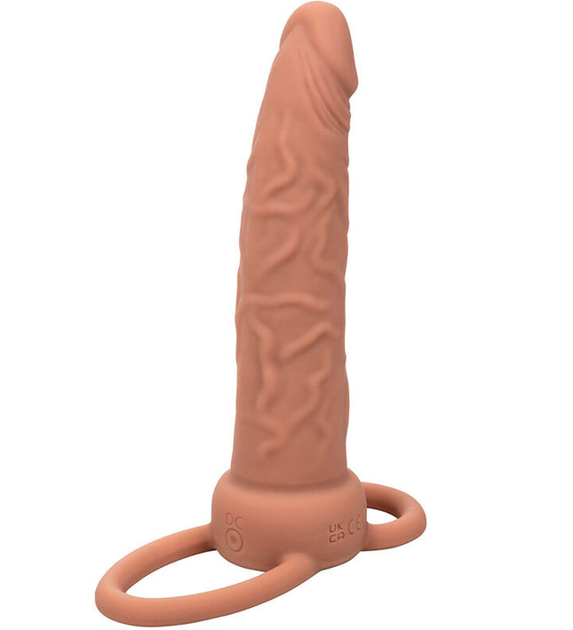 CALEXOTICS - PERFORMANCE MAXX RECHARGABLE DUAL PENETRATOR BROWN SKIN