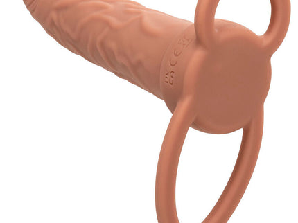 CALEXOTICS - PERFORMANCE MAXX RECHARGABLE DUAL PENETRATOR BROWN SKIN