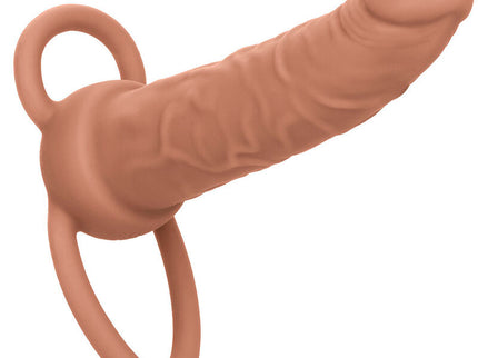 CALEXOTICS - PERFORMANCE MAXX RECHARGABLE DUAL PENETRATOR BROWN SKIN