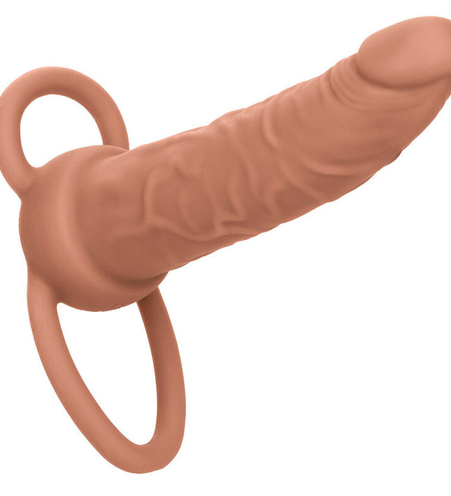 CALEXOTICS - PERFORMANCE MAXX RECHARGABLE DUAL PENETRATOR BROWN SKIN