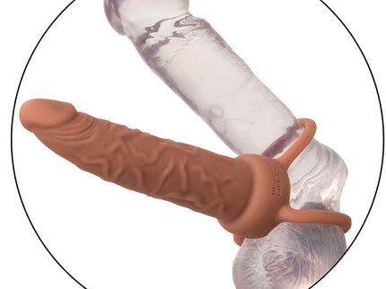 CALEXOTICS - PERFORMANCE MAXX RECHARGABLE DUAL PENETRATOR BROWN SKIN