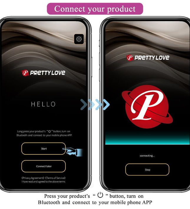 PRETTY LOVE - NYMPH VIBRATING EGG APP CONTROLLED LILA