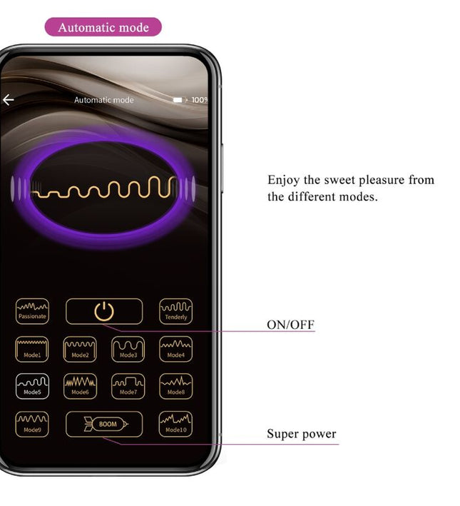 PRETTY LOVE - NYMPH VIBRATING EGG APP CONTROLLED LILA