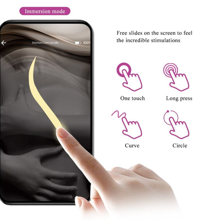 PRETTY LOVE - NYMPH VIBRATING EGG APP CONTROLLED LILA