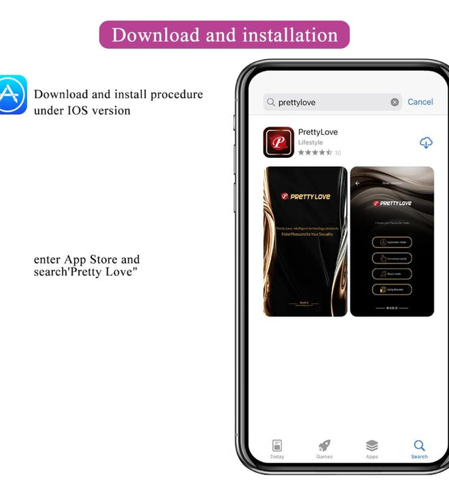 PRETTY LOVE - NYMPH VIBRATING EGG APP CONTROLLED LILA