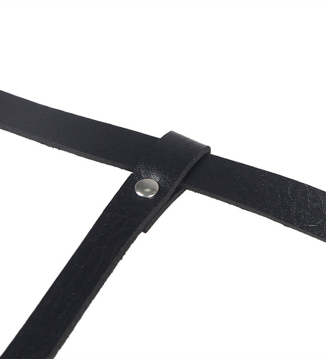 SUBBLIME - LEATHER BODY HARNESS BLACK ONE SIZE
