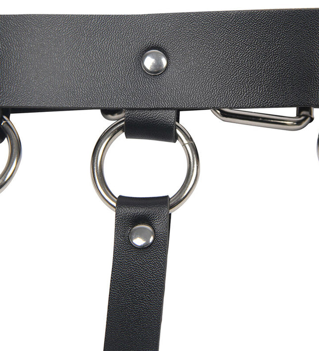 SUBBLIME - CHEST HARNESS WITH BIG RING CHAINS ONE SIZE