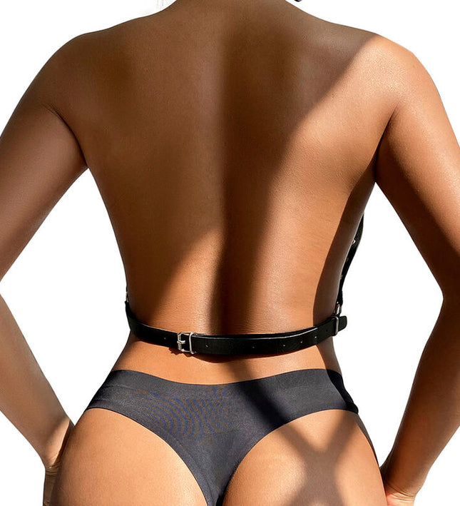 SUBBLIME - CHEST HARNESS WITH BIG RING CHAINS ONE SIZE