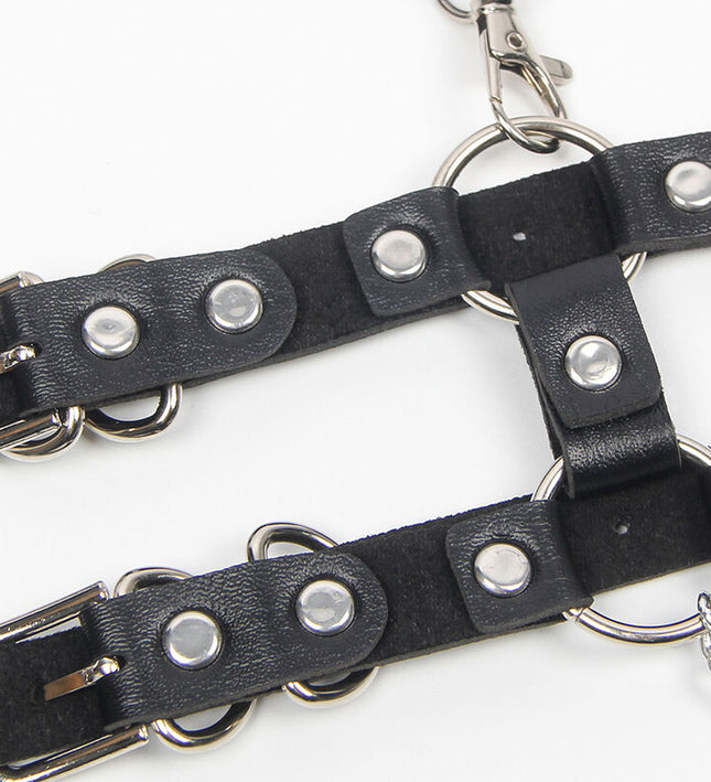 SUBBLIME - HARNESS WITH STRAPS AND CHAINDETAILS ONE SIZE