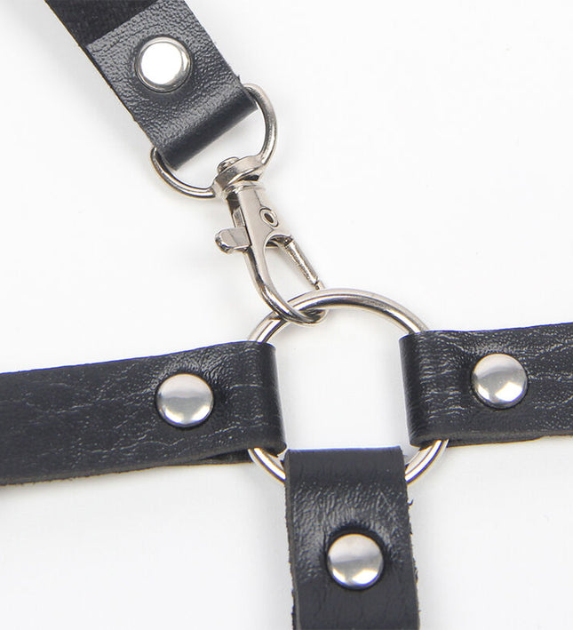 SUBBLIME - HARNESS WITH STRAPS AND CHAINDETAILS ONE SIZE