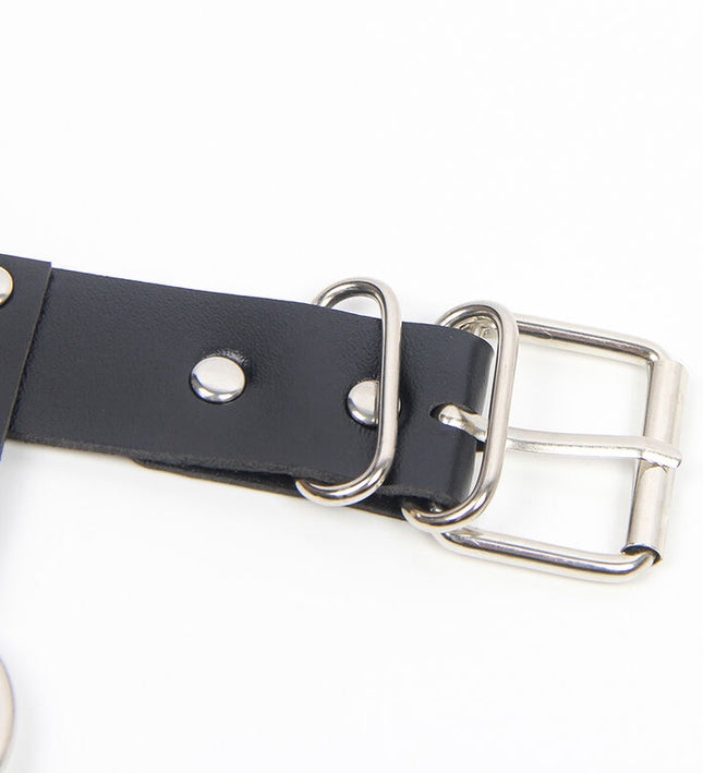 SUBBLIME - HARNESS BRA AND NECKLACE WITH CHAINS ONE SIZE