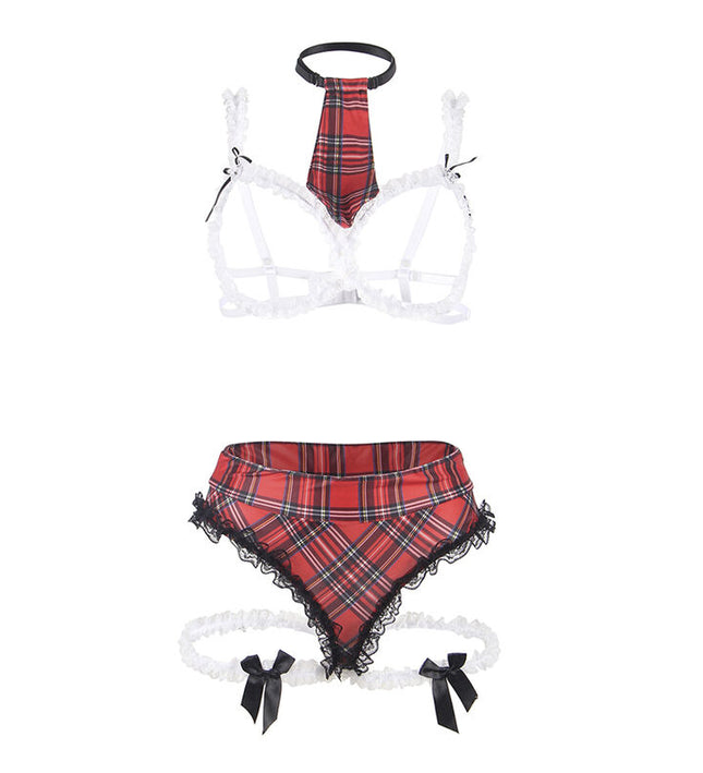 SUBBLIME - SEXY SCHOOLGIRL COSTUME WITH BRA L/XL