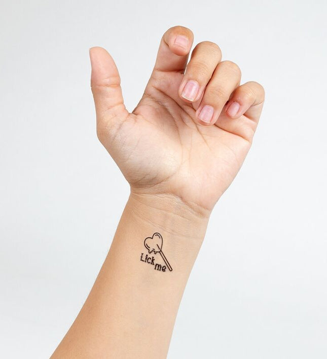 SECRET PLAY - SET OF 10 CANDY COLLECTION TEMPORARY TATTOOS