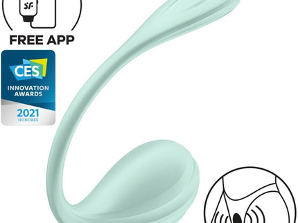 SATISFYER - SMOOTH PETAL G-POINT STIMULATOR WATER GREEN FREE APP