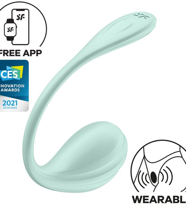 SATISFYER - SMOOTH PETAL G-POINT STIMULATOR WATER GREEN FREE APP