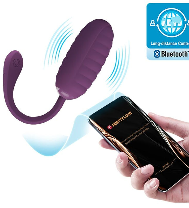 PRETTY LOVE - CASPER PURPLE RECHARGEABLE VIBRATING EGG
