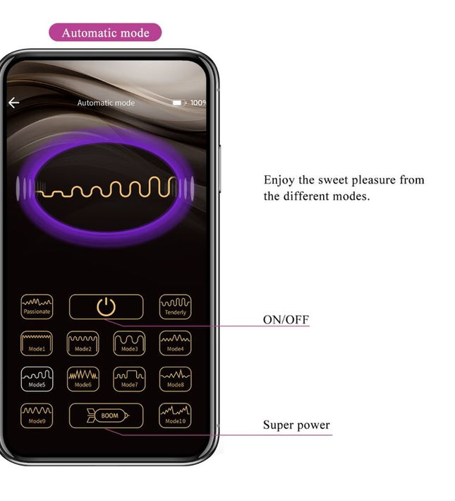 PRETTY LOVE - CASPER PURPLE RECHARGEABLE VIBRATING EGG