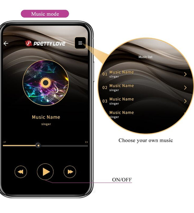 PRETTY LOVE - CASPER PURPLE RECHARGEABLE VIBRATING EGG