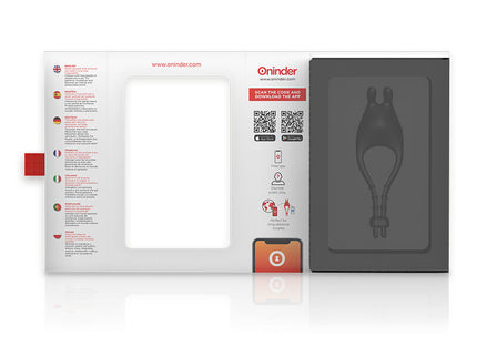 ONINDER - PAMPA RECHARGEABLE ADJUSTABLE VIBRATOR RING WITH CLITORIS STIMULATOR 10 SPEED - FREE APP