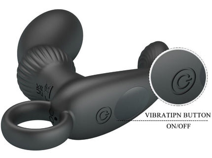 PRETTY LOVE - CAYLA ANAL VIBRATOR MASSAGER BLACK