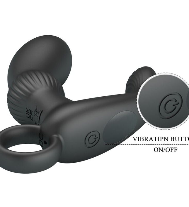 PRETTY LOVE - CAYLA ANAL VIBRATOR MASSAGER BLACK