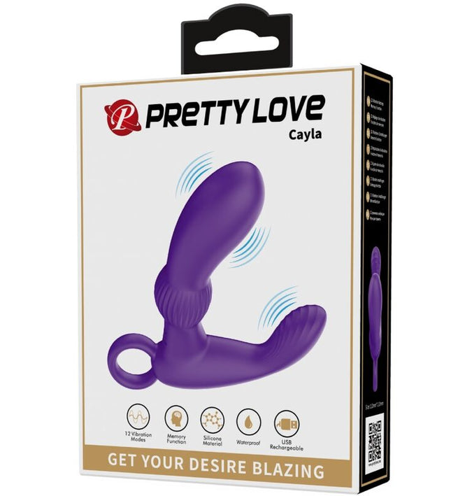 PRETTY LOVE - CAYLA ANAL VIBRATOR MASSAGER LILA