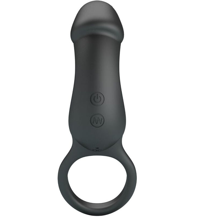 PRETTY LOVE - TRAE RING & VIBRATOR BLACK