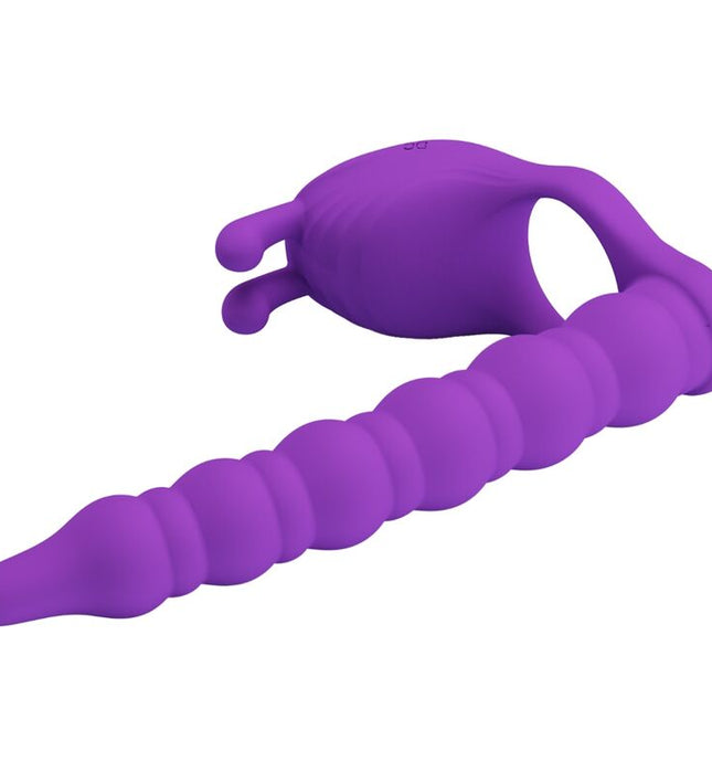 PRETTY LOVE - BLACKNEY PENIS RING WITH LILA VIBRATOR PLUG