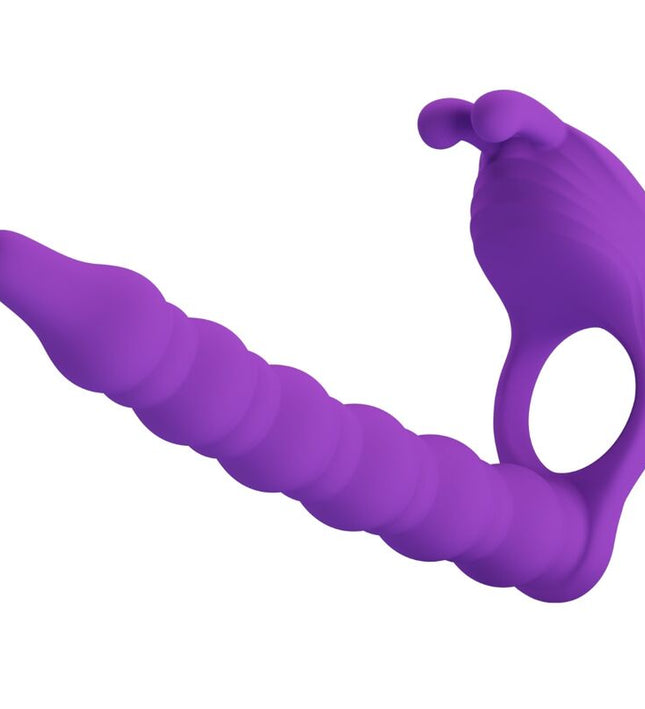 PRETTY LOVE - BLACKNEY PENIS RING WITH LILA VIBRATOR PLUG