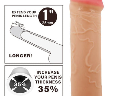 PRETTY LOVE - NILE PENIS EXTENDER COVER FLESH
