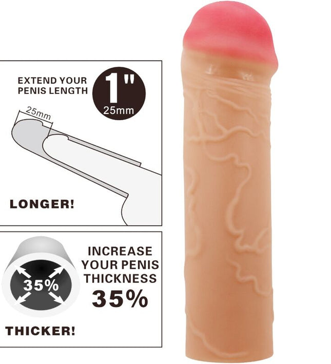 PRETTY LOVE - NILE PENIS EXTENDER COVER FLESH