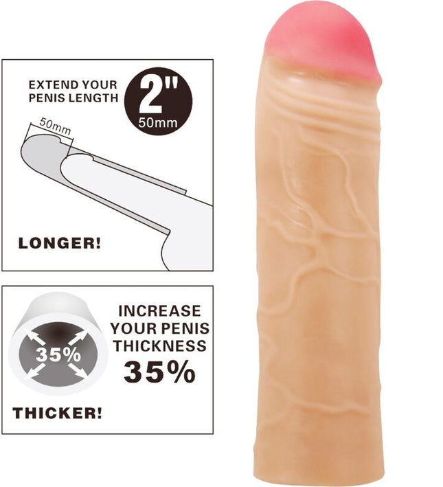 PRETTY LOVE - CHANE PENIS EXTENDER COVER FLESH