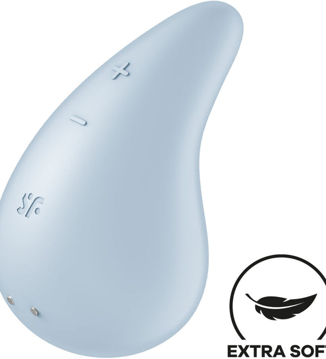 SATISFYER - DEW DROP VIBRATOR LAY-ON BLUE
