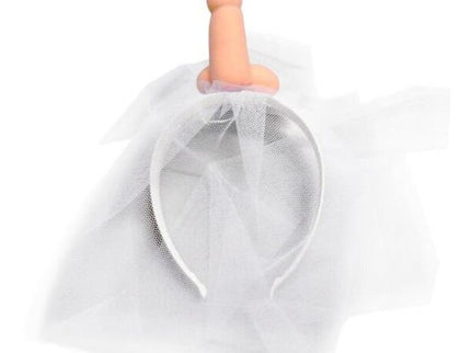 DIABLO PICANTE - WHITE BRIDAL VEIL WITH PENIS
