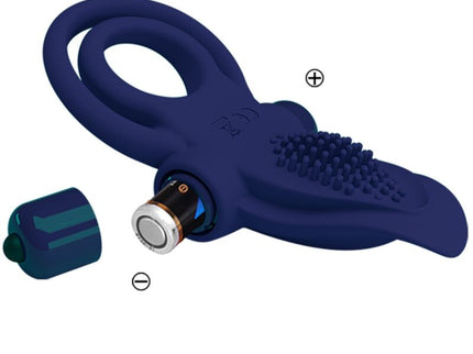 PRETTY LOVE - BRONSON DOUBLE RING WITH VIBRATION BLUE