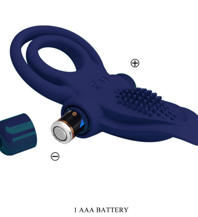 PRETTY LOVE - BRONSON DOUBLE RING WITH VIBRATION BLUE