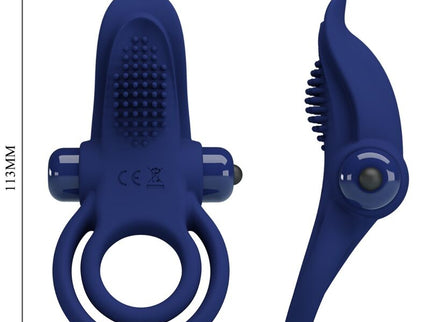 PRETTY LOVE - BRONSON DOUBLE RING WITH VIBRATION BLUE