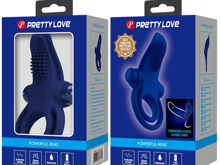PRETTY LOVE - BRONSON DOUBLE RING WITH VIBRATION BLUE