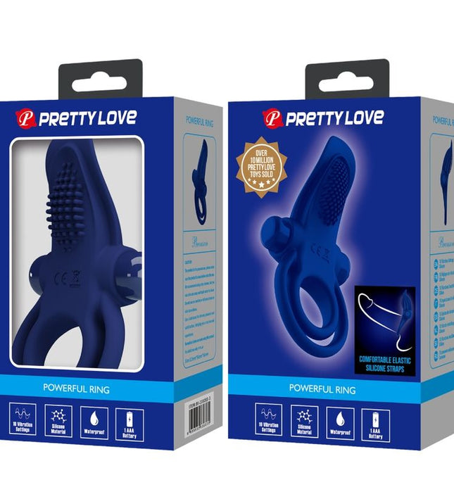 PRETTY LOVE - BRONSON DOUBLE RING WITH VIBRATION BLUE