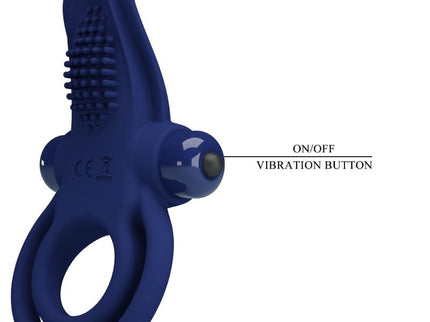 PRETTY LOVE - BRONSON DOUBLE RING WITH VIBRATION BLUE