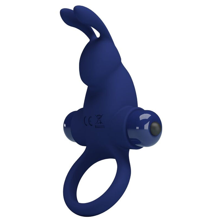 PRETTY LOVE - JIRO RABBIT RING WITH VIBRATION BLUE