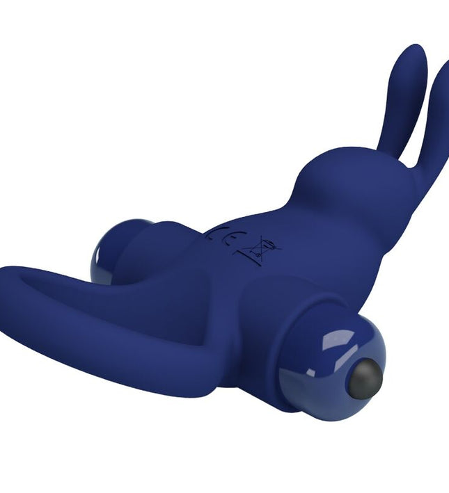 PRETTY LOVE - JIRO RABBIT RING WITH VIBRATION BLUE