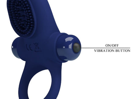 PRETTY LOVE - PALLE RING WITH VIBRATION BLUE